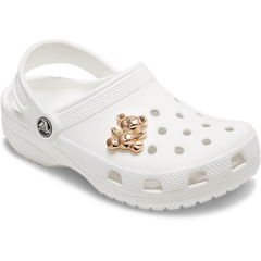 Crocs|Gold Teddy Bear Jibbitz Shoe Charm