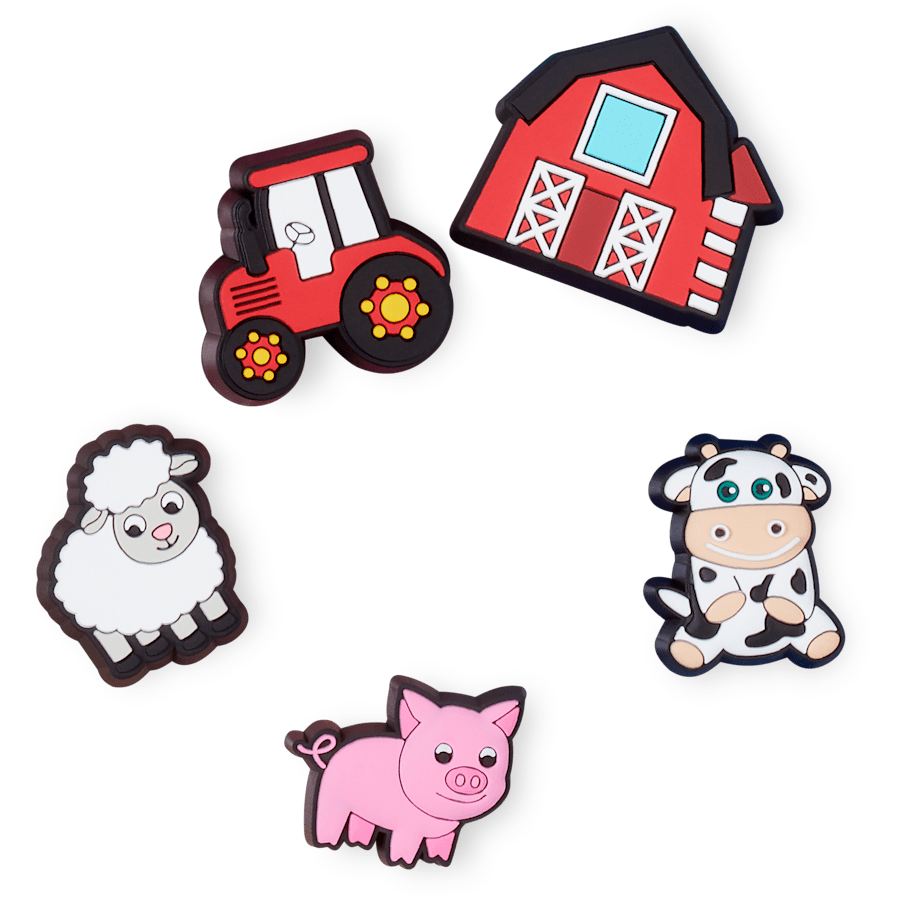 Crocs|Cutesey Farm Animal 5 Pack Jibbitz Shoe Charm