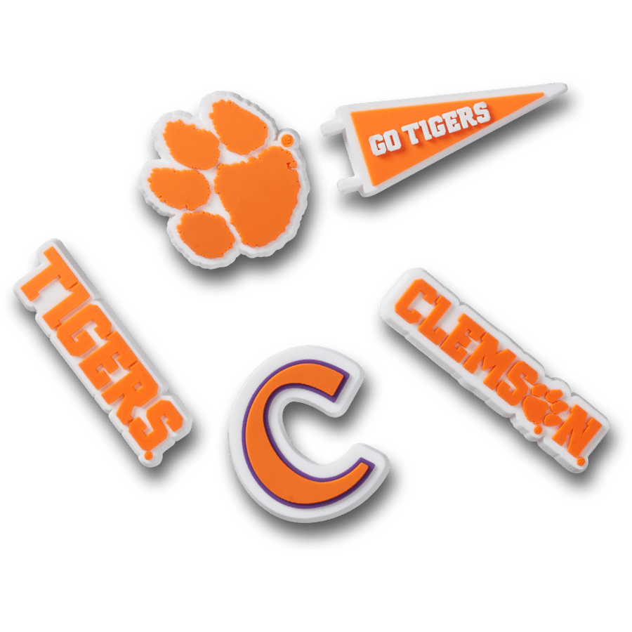 Crocs|Clemson Univ 5 Pack Jibbitz™ charms