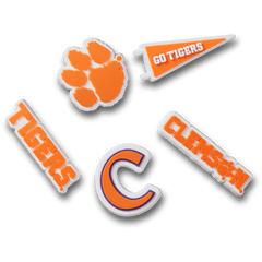 Crocs|Clemson Univ 5 Pack Jibbitz™ charms