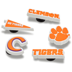 Crocs|Clemson Univ 5 Pack Jibbitz™ charms