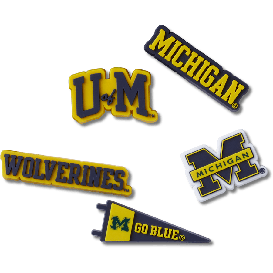 Crocs|University of Michigan 5 Pack Jibbitz™ charms