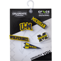 Crocs|University of Michigan 5 Pack Jibbitz™ charms