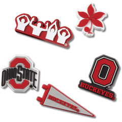 Crocs|Ohio State University 5 Pack Jibbitz™ charms