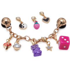 Crocs|Custom Charm Chain 5 Pack Jibbitz™ charms