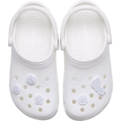 Crocs|White Elegant Floral 5 Pack Jibbitz™ charms