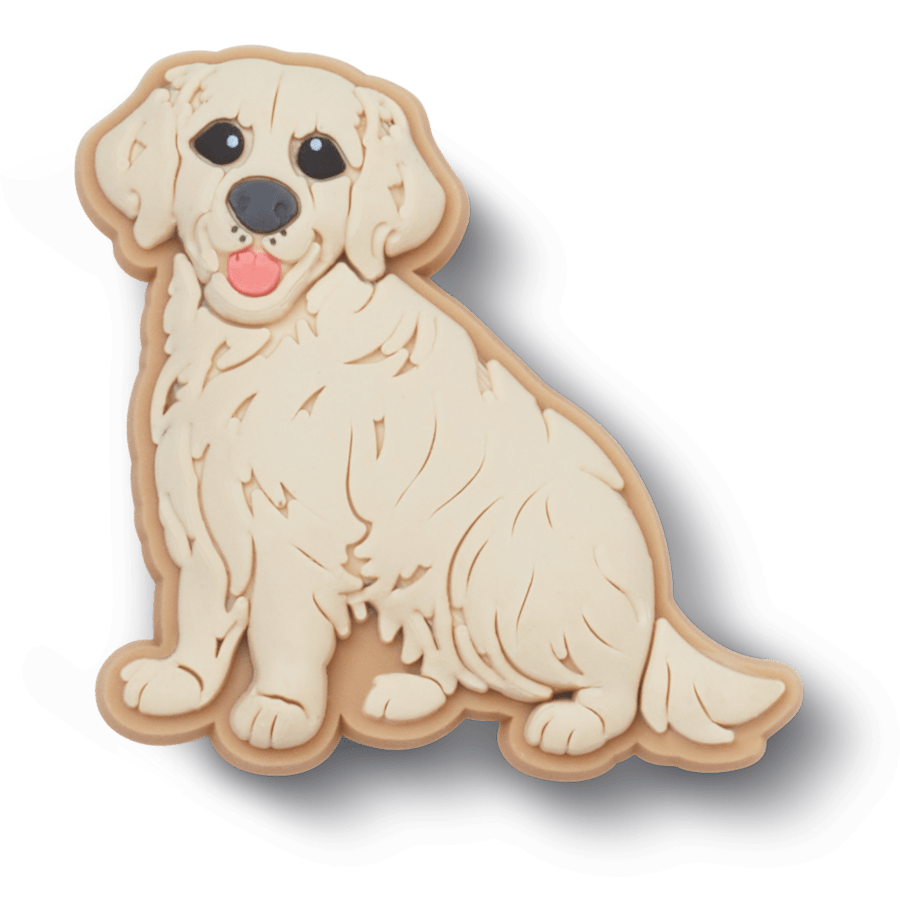 Crocs|b'Golden Retriever Puppy Jibbitz Shoe Charm'