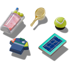 Crocs|Day at The Tennis Court 5 Pack Jibbitz™ charms
