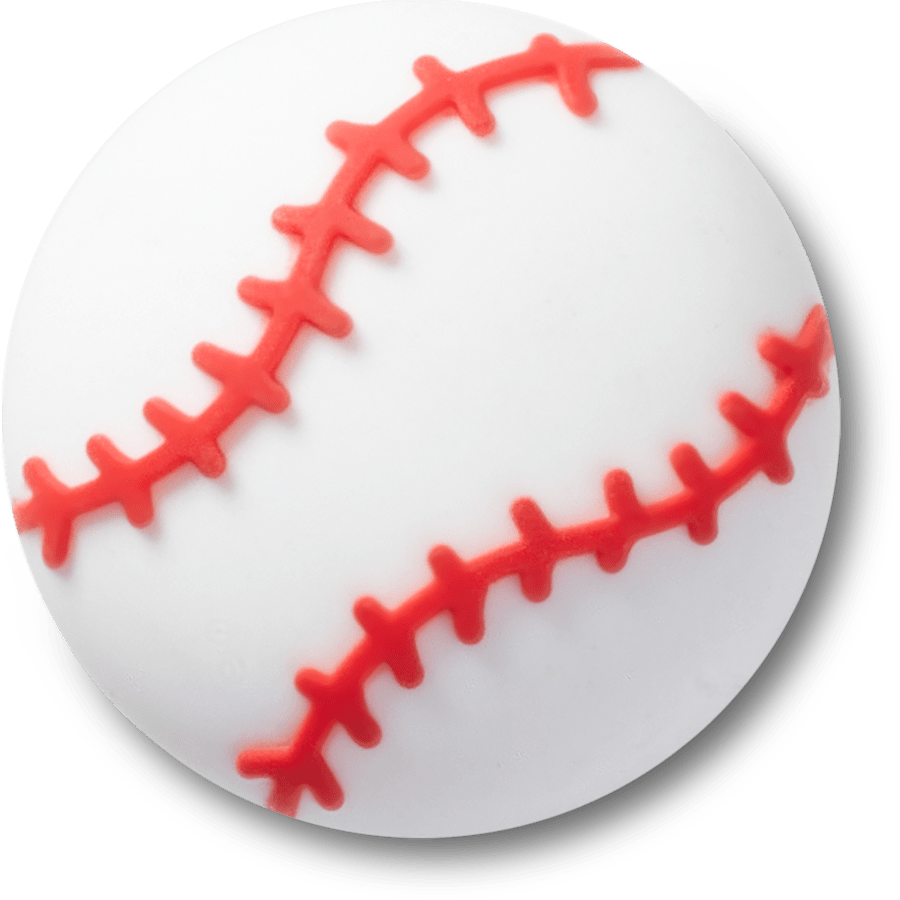 Crocs|Textured Baseball Jibbitz™ charms