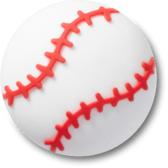 Crocs|Textured Baseball Jibbitz™ charms