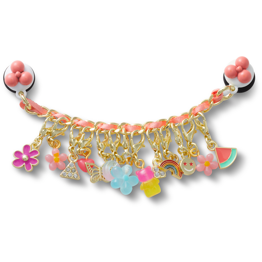 Crocs|Pink Adjustable Charm Chain Jibbitz™ charms