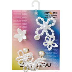 Crocs|White Pearl Beaded 5 Pack Jibbitz™ charms