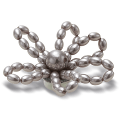 Crocs|Grey Pearl Beaded Daisy Jibbitz™ charms