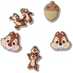 Crocs|Disney Chip n Dale 5 Pack Jibbitz™ charms