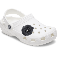 Crocs|Black Chiffon Grommet Jibbitz™ charms