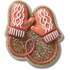 Crocs|Glitter Pink Mittens Jibbitz™ charms