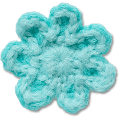 Crocs|Crochet Blue Flower Jibbitz™ charms