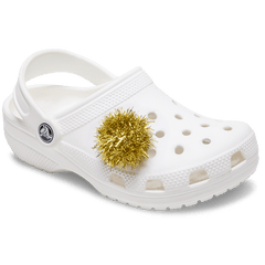 Crocs|Gold Tinsel Pom Jibbitz™ charms