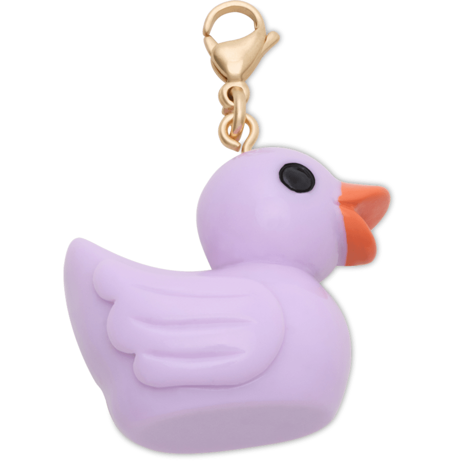Crocs|Purple Rubber Duck Charm Jibbitz Shoe Charm