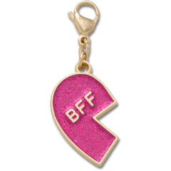 Crocs|Pink Glitter BFF Charm Left Jibbitz Shoe Charm