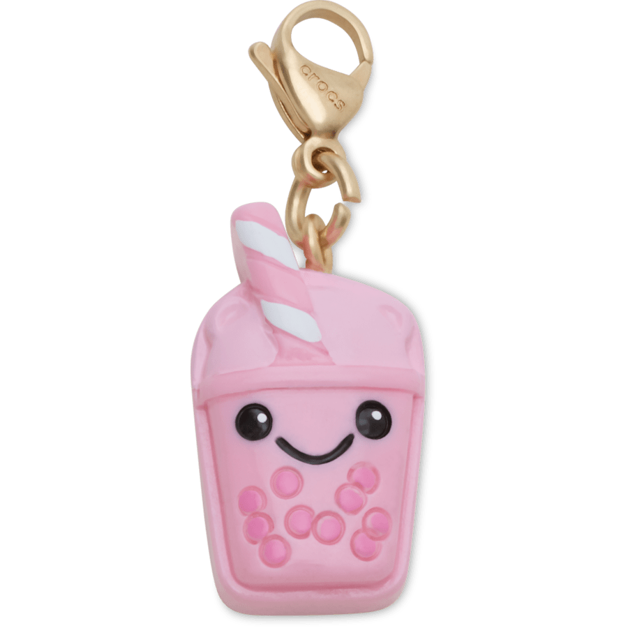 Crocs|Cute Pink Boba Charm Jibbitz Shoe Charm