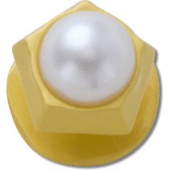 Crocs|Gold Pentagon Pearl Jibbitz™ charms