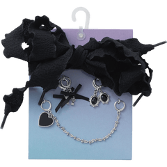 Crocs|Laces and Dainty Bow Charm Kit Jibbitz Shoe Charm