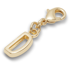 Crocs|Gold Letter D Charm Jibbitz™ charms