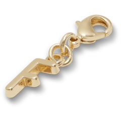 Crocs|Gold Letter F Charm Jibbitz™ charms
