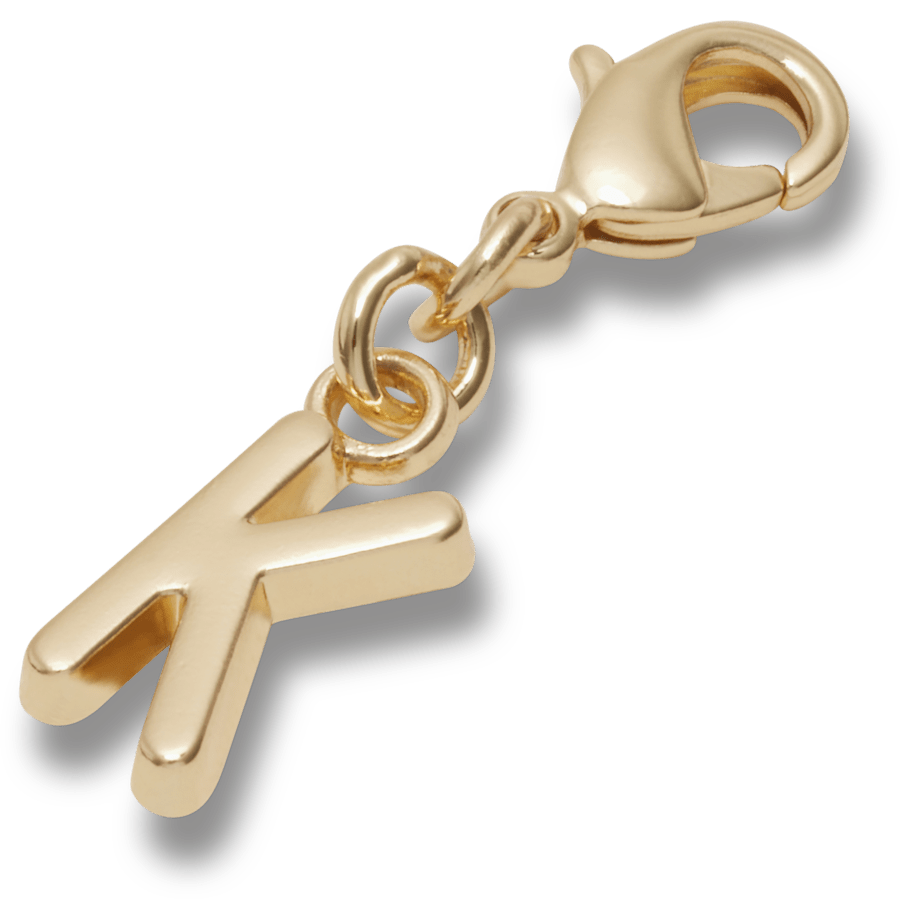 Crocs|Gold Letter K Charm Jibbitz™ charms