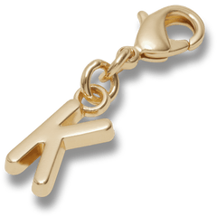 Crocs|Gold Letter K Charm Jibbitz™ charms