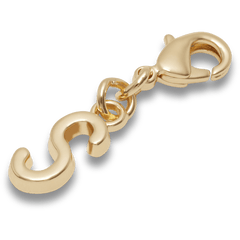 Crocs|Gold Letter S Charm Jibbitz™ charms
