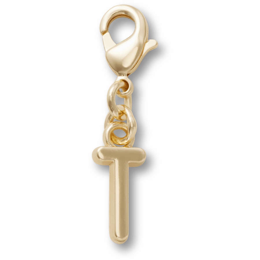 Crocs|Gold Letter T Charm Jibbitz™ charms