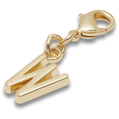 Crocs|Gold Letter W Charm Jibbitz™ charms