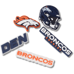Crocs|NFL Denver Broncos 5 Pack Jibbitz Shoe Charm