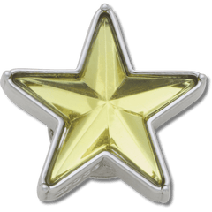 Crocs|Silver and Green SMT Gem Star Jibbitz™ charms