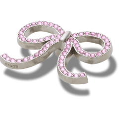 Crocs|Pink Glittery Bow Jibbitz™ charms