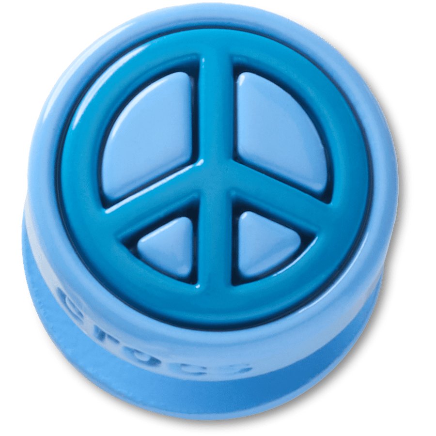 Crocs|Blue Peace Sign Icon Jibbitz™ charms