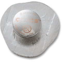Crocs|Silver and Pearl Disc Jibbitz™ charms
