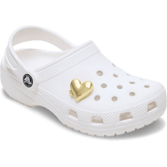 Crocs|Gold Bubble Locket Heart Jibbitz™ charms