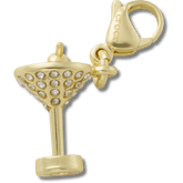 Crocs|Gold Martini Charm Jibbitz charm