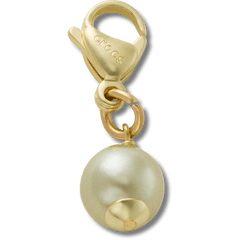 Crocs|Gold and Green SMT Pearl Charm Jibbitz charm