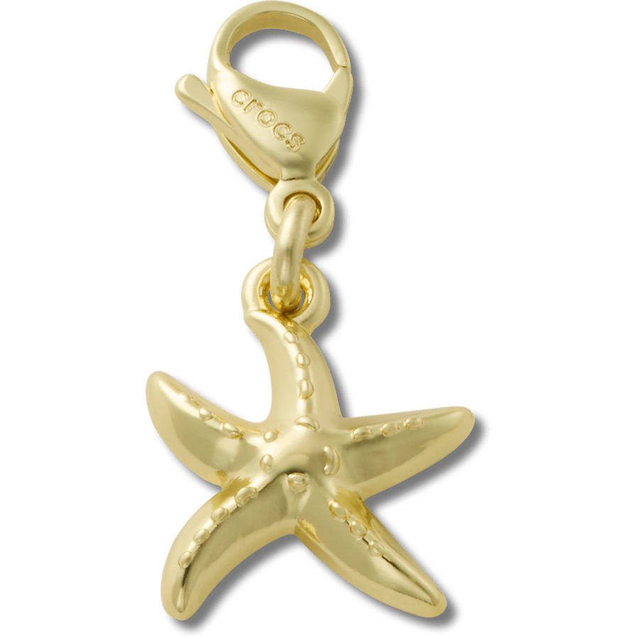Crocs|Gold Starfish Charm Jibbitz charm