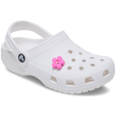 Crocs|Bright Pink Flower With Gem Jibbitz™ charms