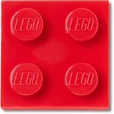 Crocs|LEGO® Red Tile 2x2 Jibbitz™ charms