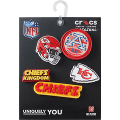 Crocs|NFL Kansas City Chiefs 5 Pack Jibbitz Shoe Charm