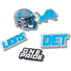 Crocs|NFL Detroit Lions 5 Pack Jibbitz Shoe Charm