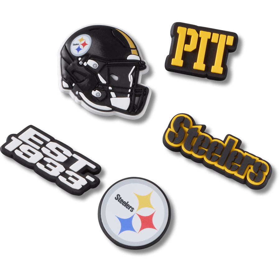 Crocs|NFL Pittsburgh Steelers 5 Pack Jibbitz Shoe Charm