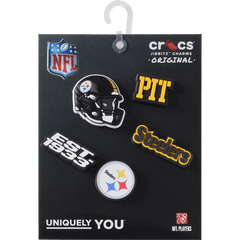 Crocs|NFL Pittsburgh Steelers 5 Pack Jibbitz Shoe Charm