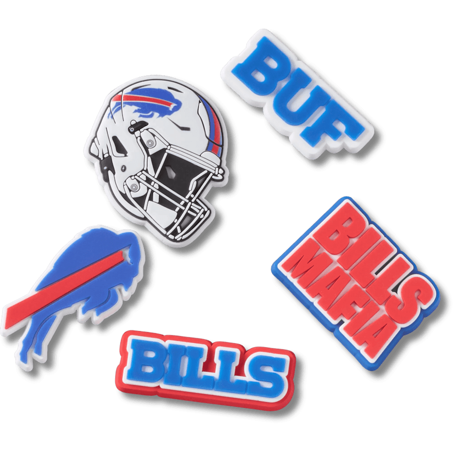 Crocs|NFL Buffalo Bills 5 Pack Jibbitz Shoe Charm